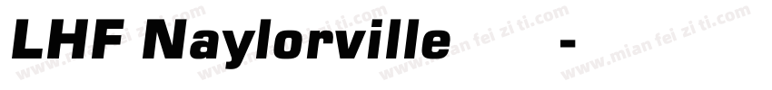 LHF Naylorville 英文字体下载字体转换